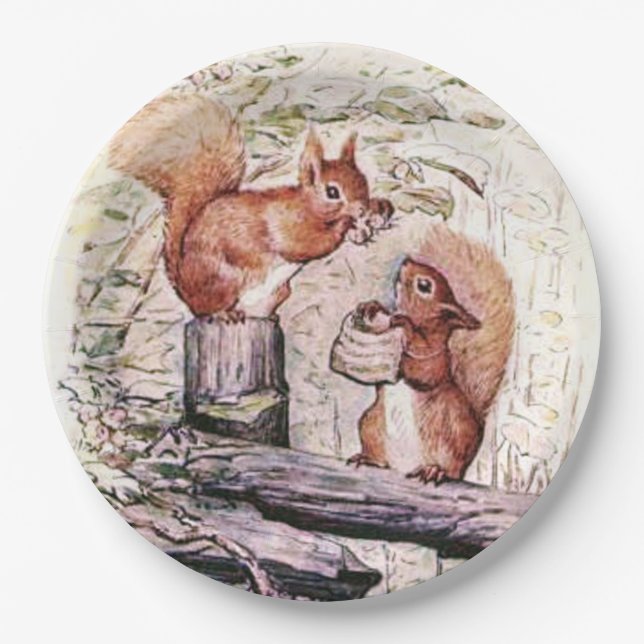Beatrix Potter The Tale of Squirrel Nutkin Paper Plate (Front)