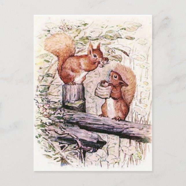 Beatrix Potter The Tale of Squirrel Nutkin Postcard (Front)