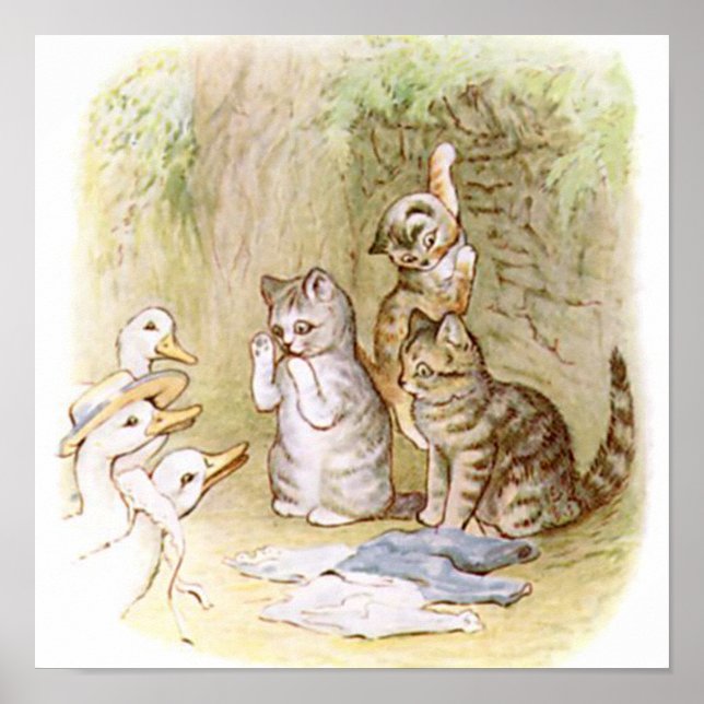 Beatrix Potter, Tom Kitten, Custom Poster (Front)