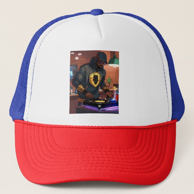 "Beats & Bass : Conception Casquette de Streetwear (Devant)