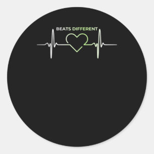 Beats Different  Classic Round Sticker