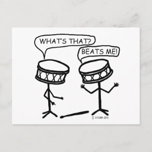 Beats Me Postcard