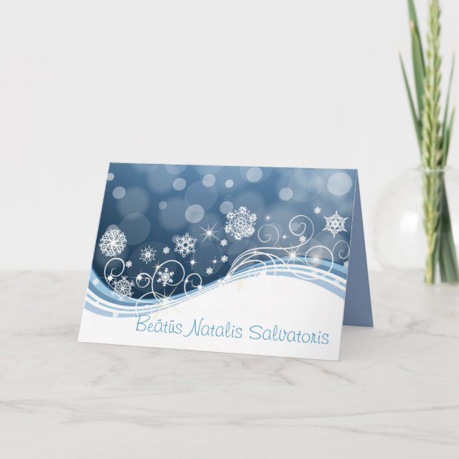 Beatus Natalis Salvatoris-Holiday Card (Front)