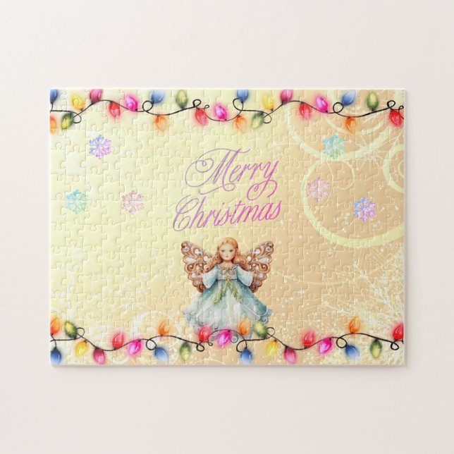 Beau ange de Noël Puzzle (Horizontal)