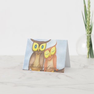 Beau Aquarelle Chouette Amateurs