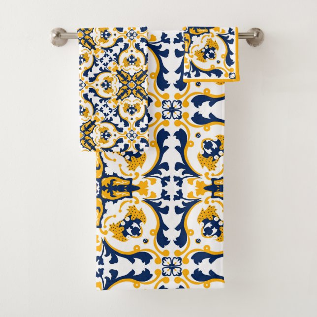 💙 💛 Beau Azulejos bleu et jaune (En situation)