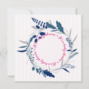 Beau Baby shower Modèle d'invitation