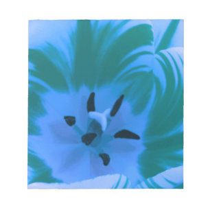 Beau Bloc-notes bleu Tulip