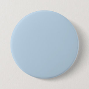 Beau blue (solid colour) 3 inch round button