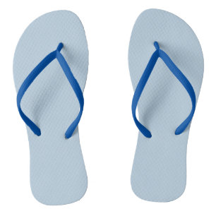 Beau blue  (solid colour)  flip flops