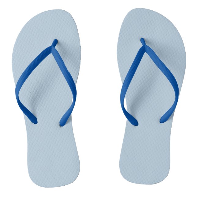 Beau blue  (solid colour)  flip flops (Footbed)