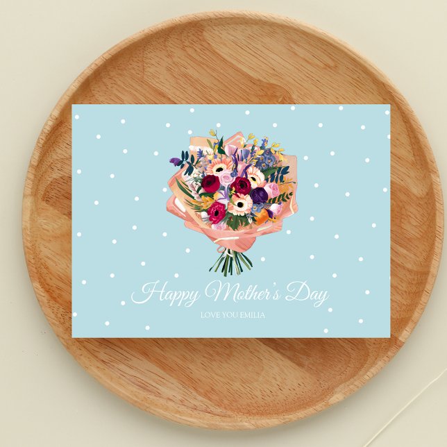 Beau bouquet de fleurs Carte de fête des mères (Créateur téléchargé)