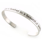 Beau Bracelet en aluminium gravé