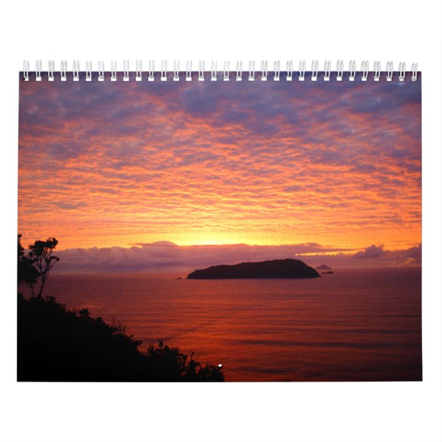 Beau calendrier Couchers de soleil des océans (Protection)