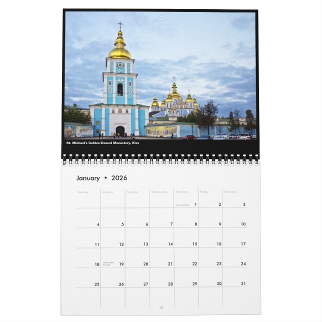 Beau calendrier de l'Ukraine 2013 (Jan 2026)