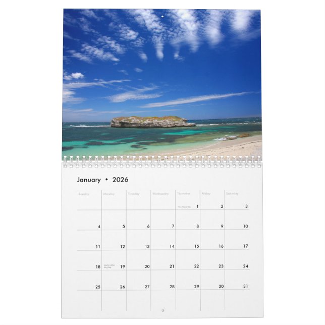 Beau calendrier des photographies de scène de (Jan 2026)