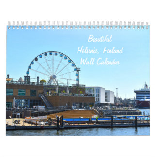 Beau calendrier du mur Helsinki Finlande