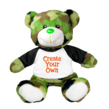 Beau Camo Vert Haute Qualité Teddy 9" Plushie