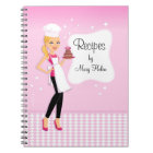 Beau carnet de Jounal de recette de fille
