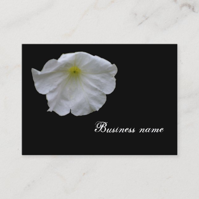 Beau Carte de visite blanc Petunia (Devant)