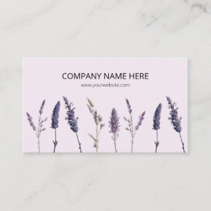 Beau Cartes de visite Modernes Avec Lavender Flora