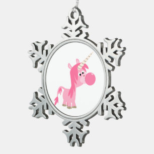 Beau Cartoon gomme Unicorne Ornement d'égout