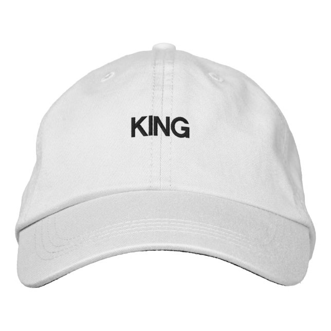 Beau Casquette de baseball blanc brodé Casquette (Devant)
