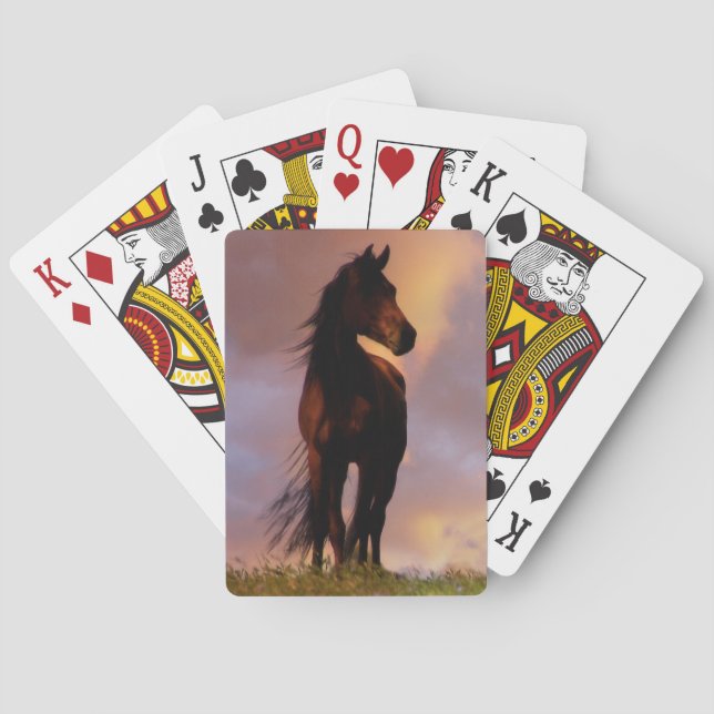 Beau Cheval Art Deck de Cartes de Jeu (dos)