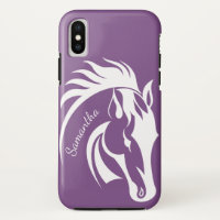 Beau Cheval Blanc Design iPhone X Coque