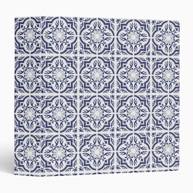 Beau classeur avec le motif de Portugais (Devant/Côté)