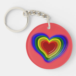 beau coeur arc-en-ciel