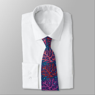 Beau Coral sans couture Motif Cravate