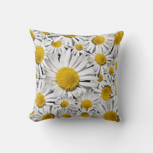 Beau Coussin blanc marguerrier !