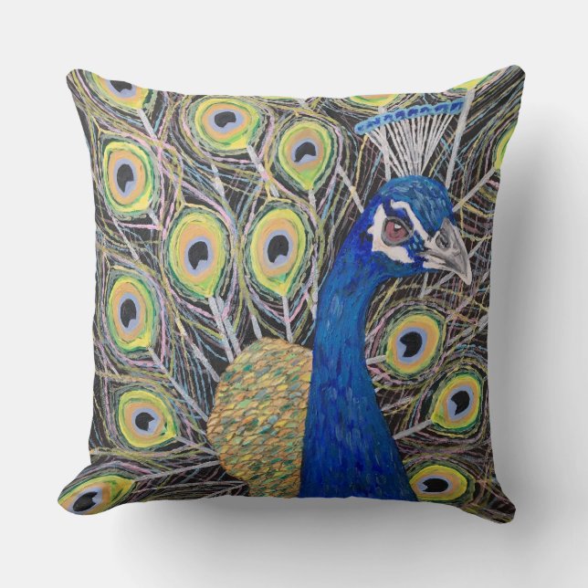 Beau coussin de paon (Recto)