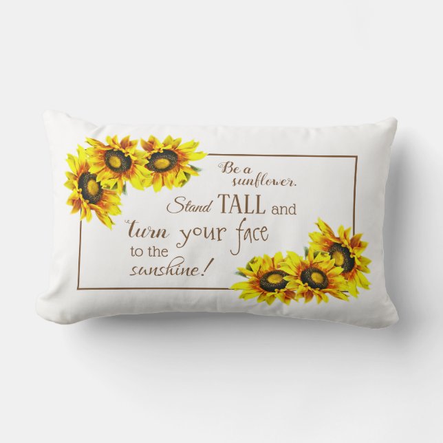 Beau Coussin Inspirational Sunflower Lumbar (Recto)