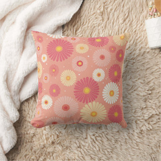Beau coussin motif de fleurs de votre propre