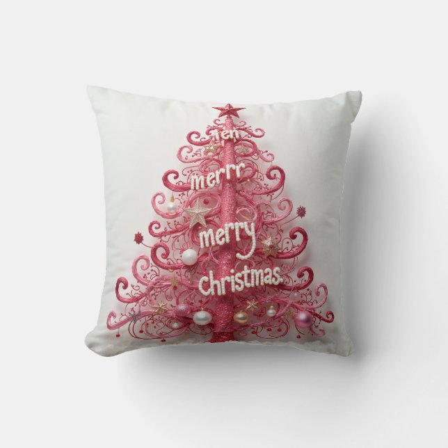 Beau coussin motif de flocon de neige (Recto)