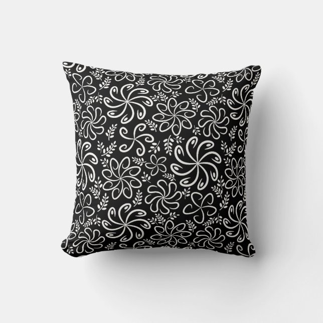 Beau Coussin noir et blanc (Recto)
