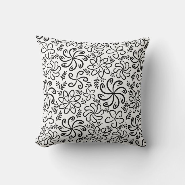Beau Coussin noir et blanc (Recto)