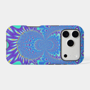 Beau cyan bleu kaléidoscope vectoriel design