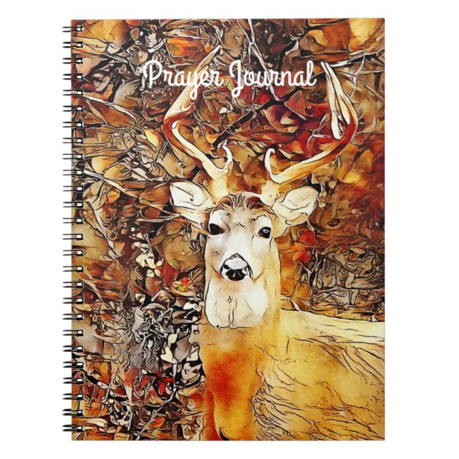 Beau Deer Buck Journal de prière (Devant)