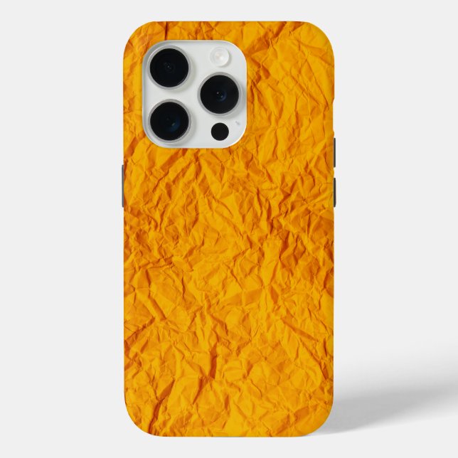 Beau design orange Iphone 15 Pro Coque (Verso)