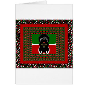 Beau drapeau des Coeurs Kenyans