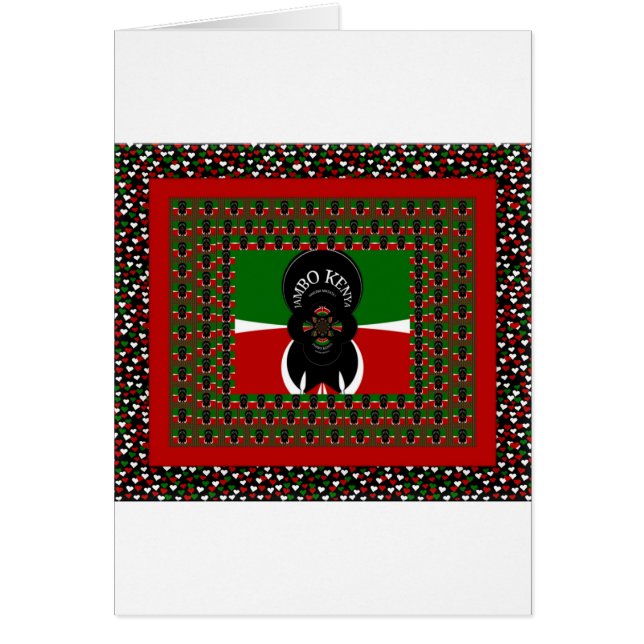 Beau drapeau des Coeurs Kenyans (Devant)