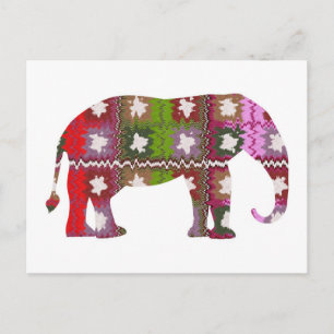 BEAU Elephant Postcard