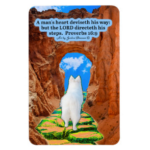 Beau Eskie Scripture Magnet Proverbes 16:9