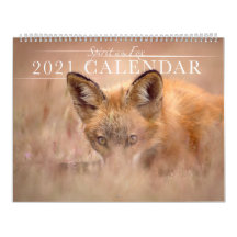 Beau Esprit du calendrier du mur Fox 2021