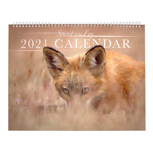 Beau Esprit du calendrier du mur Fox 2021 (Protection)