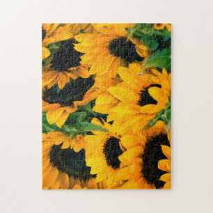 Beau et difficile Puzzle de tournesols dorés