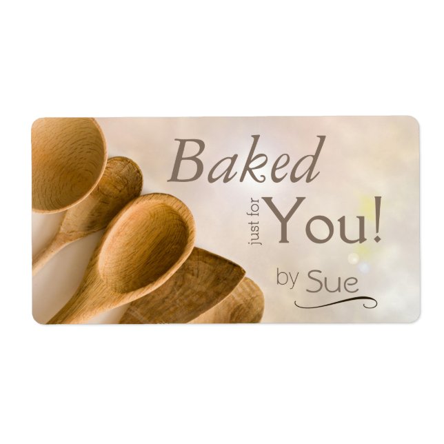 Beau Étiquettes de Custom Baker (Devant)